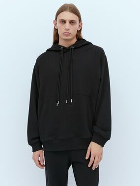 Dries Van Noten Haxel Black Oversized Hoodie Four Drawstring
